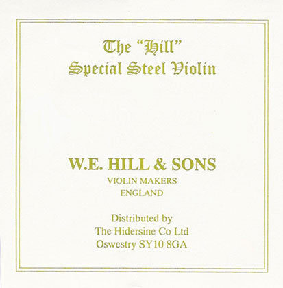 Hill Violin E String Plain Steel