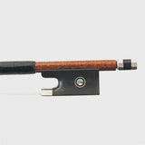 Nickel mounted carbon fibre violin bow branded Jon Paul Fusion