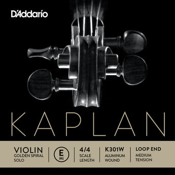 D'Addario Kaplan Golden Spiral Solo Violin E- Aluminium