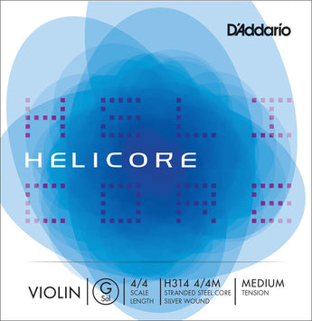 D'Addario Helicore Violin G Silver